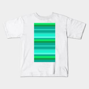 Ocean Size Teals Kids T-Shirt